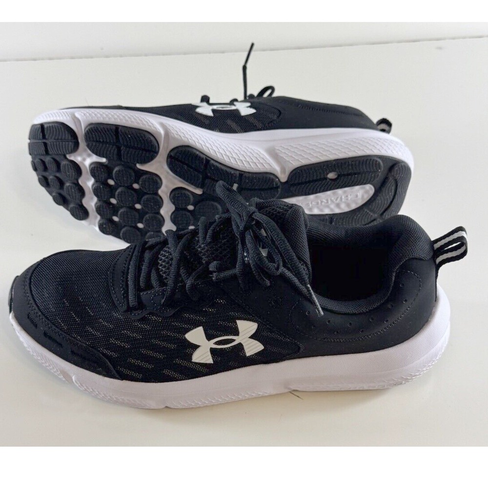Under Armour Charged Assert 10 Running Shoes Black White 10.5 Activewear 71-04 - Picture 15 of 15